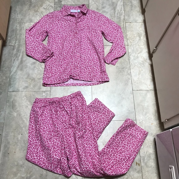 Allison Rhea Intimates Sleepwear Allison Rhea Pink Leopard Print Pajama Set Poshmark